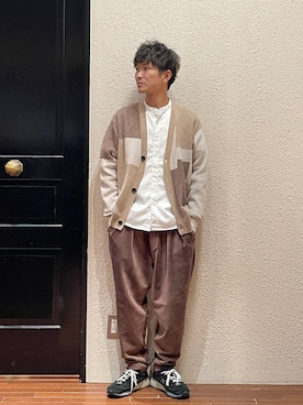 「コードュロイパンツ」｜uedamitsuruさん（メンズ・168cm）の秋コーディネート