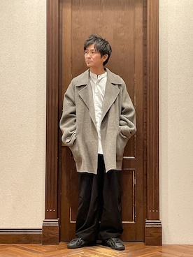 「YLEVE（イレーヴ）のアイテム（ジャケット/アウター）」を使った、uedamitsuruさん（メンズ・168cm）の冬コーディネート