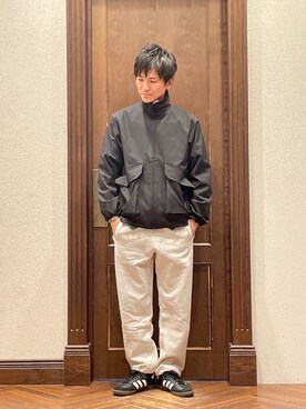 「NANO universe（ナノユニバース）のアイテム（スウェットパンツ）」を使った、uedamitsuruさん（メンズ・168cm）の冬コーディネート