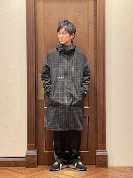 「nano・universe」｜「アイテム（その他アウター）」を使った、uedamitsuruさん（メンズ・168cm）の冬コーディネート