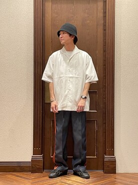 「RACAL（ラカル）のアイテム」を使った、uedamitsuruさん（メンズ・168cm）の春コーディネート
