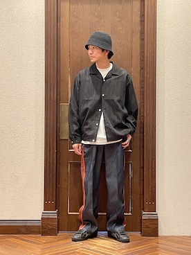 「RACAL（ラカル）のアイテム」を使った、uedamitsuruさん（メンズ・168cm）の春コーディネート