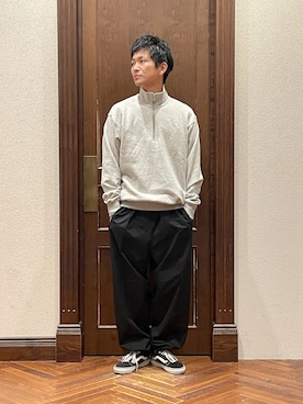 「NANO universe（ナノユニバース）のアイテム（スウェット）」を使った、uedamitsuruさん（メンズ・168cm）の秋コーディネート