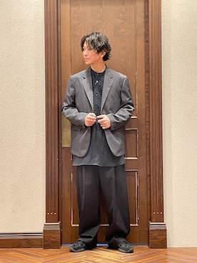 「nano・universe」｜「アイテム（ジャケット/アウター）」を使った、uedamitsuruさん（メンズ・168cm）の春コーディネート