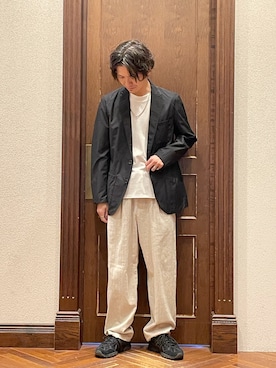 「nano・universe」｜「アイテム（ジャケット/アウター）」を使った、uedamitsuruさん（メンズ・168cm）の夏コーディネート