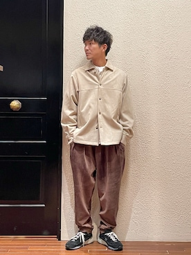 「NANO universe（ナノユニバース）のアイテム（ブルゾン）」を使った、uedamitsuruさん（メンズ・168cm）の秋コーディネート