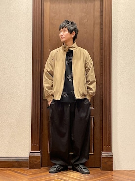 「nano・universe」｜「アイテム（ブルゾン）」を使った、uedamitsuruさん（メンズ・168cm）の秋コーディネート