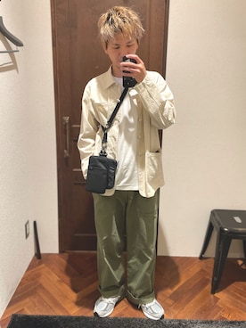 「New Balance」｜「アイテム（ブルゾン）」を使った、uedamitsuruさん（メンズ・168cm）の春コーディネート