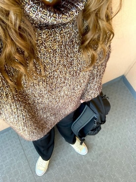 「the case（ザケース）のアイテム（バックパック/リュック）」を使った、mayuさん（レディース・156cm）の冬コーディネート