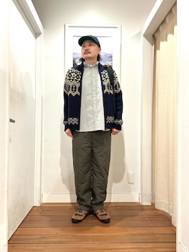 「アイテム（パンツ）」を使った、Yuya Sasakiさん（メンズ・179cm）の冬コーディネート