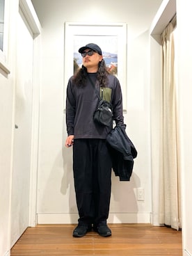 「アイテム（バッグ）」を使った、Yuya Sasakiさん（メンズ・179cm）の秋コーディネート