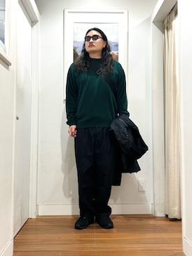 「アイテム（メッセンジャーバッグ）」を使った、Yuya Sasakiさん（メンズ・179cm）の秋コーディネート