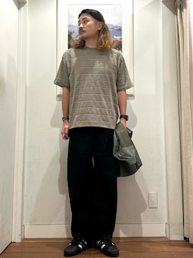 「URBAN RESEARCH Sonny Label（アーバンリサーチサニーレーベル）のアイテム（パンツ）」を使った、Yuya Sasakiさん（メンズ・179cm）の夏コーディネート