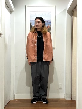 「URBAN RESEARCH Sonny Label（アーバンリサーチサニーレーベル）のアイテム（パンツ）」を使った、Yuya Sasakiさん（メンズ・179cm）の秋コーディネート