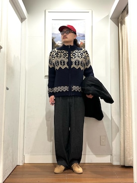 「アイテム（帽子）」を使った、Yuya Sasakiさん（メンズ・179cm・30代）の冬コーディネート