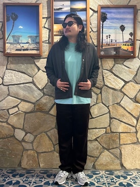 「KANEKO OPTICAL（カネコオプティカル）の『別注』KANEKO OPTICAL×URBAN RESEARCH　URA-06（メガネ）」を使った、Yuya Sasakiさん（メンズ・179cm）の秋コーディネート