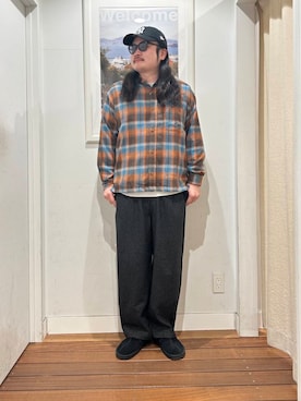 「URBAN RESEARCH Sonny Label（アーバンリサーチサニーレーベル）のヘビーウェイトコットンベーシックスウェット（スウェット）」を使った、Yuya Sasakiさん（メンズ・179cm）の冬コーディネート