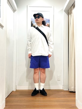 「アイテム（メッセンジャーバッグ）」を使った、Yuya Sasakiさん（メンズ・179cm）の秋コーディネート