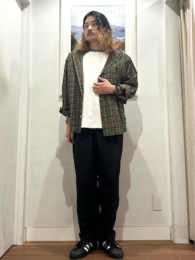 「URBAN RESEARCH Sonny Label（アーバンリサーチサニーレーベル）のアイテム（パンツ）」を使った、Yuya Sasakiさん（メンズ・179cm）の夏コーディネート