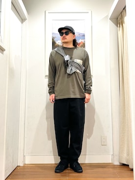 「アイテム（チノパンツ）」を使った、Yuya Sasakiさん（メンズ・179cm・20代）の夏コーディネート
