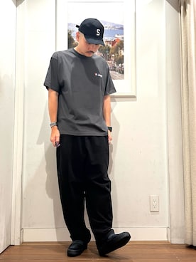 「URBAN RESEARCH Sonny Label（アーバンリサーチサニーレーベル）のアイテム（帽子）」を使った、Yuya Sasakiさん（メンズ・179cm）の夏コーディネート