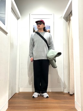 「KANEKO OPTICAL（カネコオプティカル）の『別注』KANEKO OPTICAL×URBAN RESEARCH　URA-06（メガネ）」を使った、Yuya Sasakiさん（メンズ・179cm）の秋コーディネート