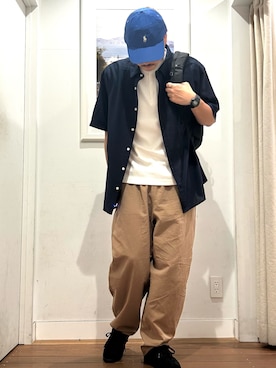 「URBAN RESEARCH Sonny Label（アーバンリサーチサニーレーベル）のアイテム（パンツ）」を使った、Yuya Sasakiさん（メンズ・179cm）の夏コーディネート