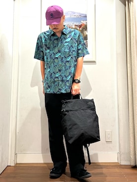「URBAN RESEARCH Sonny Label（アーバンリサーチサニーレーベル）のアイテム（帽子）」を使った、Yuya Sasakiさん（メンズ・179cm）の夏コーディネート