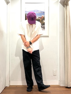 「URBAN RESEARCH Sonny Label（アーバンリサーチサニーレーベル）のアイテム（帽子）」を使った、Yuya Sasakiさん（メンズ・179cm）の春コーディネート