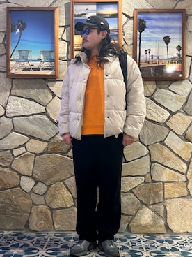「KANEKO OPTICAL（カネコオプティカル）の『別注』KANEKO OPTICAL×URBAN RESEARCH　URA-06（メガネ）」を使った、Yuya Sasakiさん（メンズ・179cm）の秋コーディネート