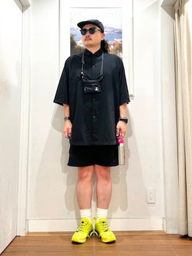 「アイテム（ポーチ）」を使った、Yuya Sasakiさん（メンズ・179cm）の夏コーディネート