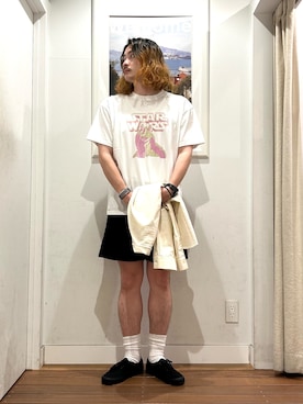 「URBAN RESEARCH Sonny Label（アーバンリサーチサニーレーベル）のアイテム（シューズ）」を使った、Yuya Sasakiさん（メンズ・179cm）の春コーディネート