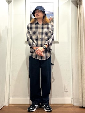 「URBAN RESEARCH Sonny Label（アーバンリサーチサニーレーベル）のアイテム（帽子）」を使った、Yuya Sasakiさん（メンズ・179cm）の秋コーディネート