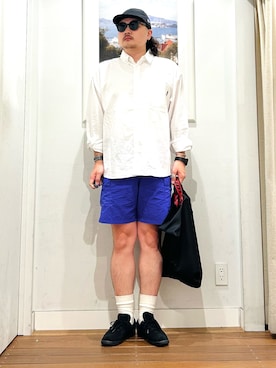 「アイテム（帽子）」を使った、Yuya Sasakiさん（メンズ・179cm・30代）の夏コーディネート