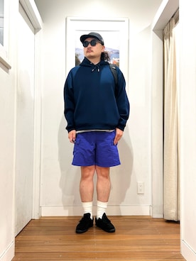 「アイテム（パーカー）」を使った、Yuya Sasakiさん（メンズ・179cm）の秋コーディネート