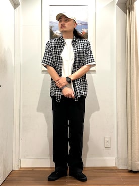 「URBAN RESEARCH Sonny Label（アーバンリサーチサニーレーベル）のアイテム（帽子）」を使った、Yuya Sasakiさん（メンズ・179cm）の春コーディネート
