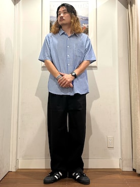 「URBAN RESEARCH Sonny Label（アーバンリサーチサニーレーベル）のアイテム（パンツ）」を使った、Yuya Sasakiさん（メンズ・179cm）の夏コーディネート