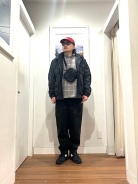 「アイテム（チノパンツ）」を使った、Yuya Sasakiさん（メンズ・179cm）の秋コーディネート