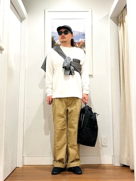 「アイテム（帽子）」を使った、Yuya Sasakiさん（メンズ・179cm・30代）の夏コーディネート