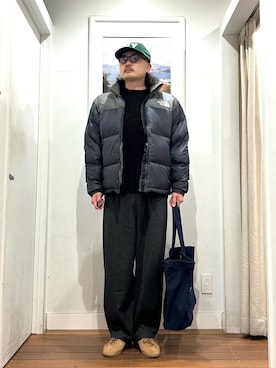 「アイテム（その他アウター）」を使った、Yuya Sasakiさん（メンズ・179cm・30代）の冬コーディネート