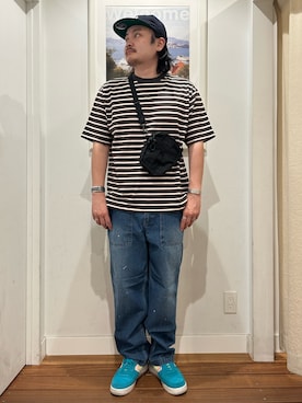 「BIG MAC（ビッグマック）のアイテム」を使った、Yuya Sasakiさん（メンズ・179cm）の夏コーディネート