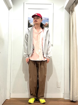 「URBAN RESEARCH Sonny Label（アーバンリサーチサニーレーベル）のアイテム（キャップ）」を使った、Yuya Sasakiさん（メンズ・179cm）の春コーディネート