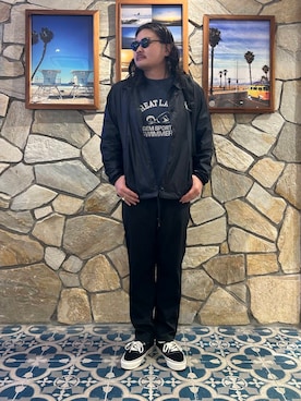 「アイテム（ナイロンジャケット）」を使った、Yuya Sasakiさん（メンズ・179cm）の秋コーディネート