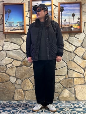 「KANEKO OPTICAL（カネコオプティカル）の『別注』KANEKO OPTICAL×URBAN RESEARCH　URA-06（メガネ）」を使った、Yuya Sasakiさん（メンズ・179cm）の秋コーディネート