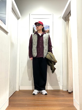 「KANEKO OPTICAL（カネコオプティカル）の『別注』KANEKO OPTICAL×URBAN RESEARCH　URA-06（メガネ）」を使った、Yuya Sasakiさん（メンズ・179cm）の秋コーディネート