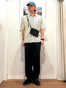 「URBAN RESEARCH Sonny Label（アーバンリサーチサニーレーベル）のアイテム（帽子）」を使った、Yuya Sasakiさん（メンズ・179cm）の夏コーディネート