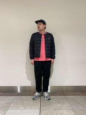 「Gramicci（グラミチ）のアイテム（ダウンジャケット/コート）」を使った、Yuya Sasakiさん（メンズ・179cm）の秋コーディネート
