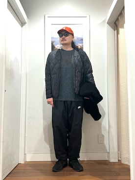 「NIKE」｜「アイテム（ジャケット/アウター）」を使った、Yuya Sasakiさん（メンズ・179cm）の冬コーディネート