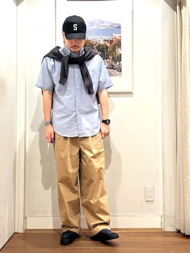 「URBAN RESEARCH Sonny Label（アーバンリサーチサニーレーベル）のアイテム（帽子）」を使った、Yuya Sasakiさん（メンズ・179cm）の春コーディネート