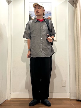 「URBAN RESEARCH Sonny Label（アーバンリサーチサニーレーベル）のアイテム（パンツ）」を使った、Yuya Sasakiさん（メンズ・179cm）の夏コーディネート